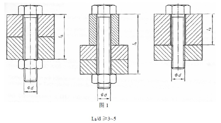 調(diào)節(jié)螺栓緊固長度與調(diào)節(jié)螺栓直徑比值