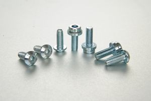 Non-standard cylindrical head with washer serrated